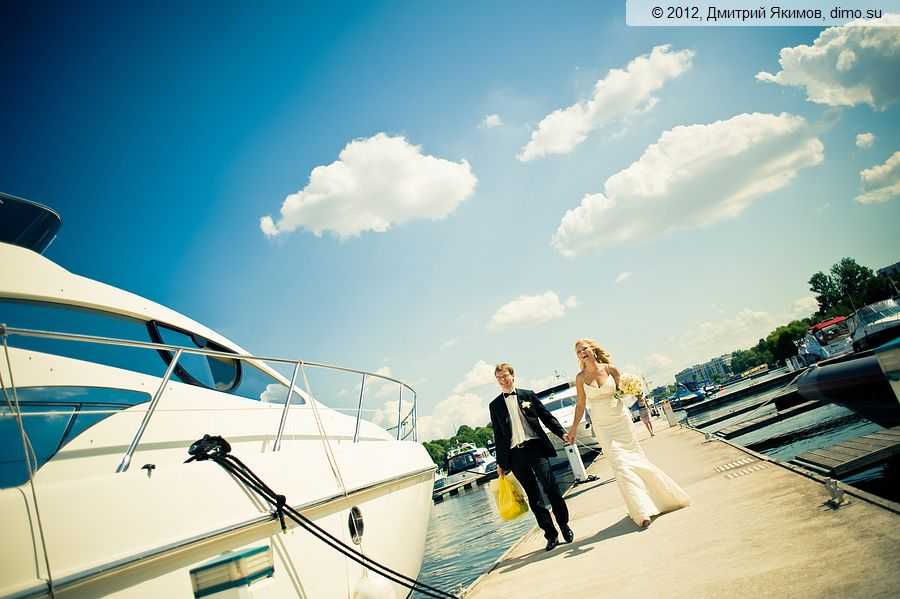 свадебные фотосессии на яхте